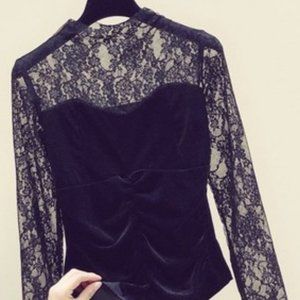 Temperament lace unlined upper garment woman